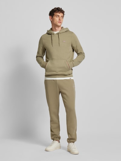 Dickies Hoodie mit Label-Patch Modell 'OAKPORT' Khaki 1