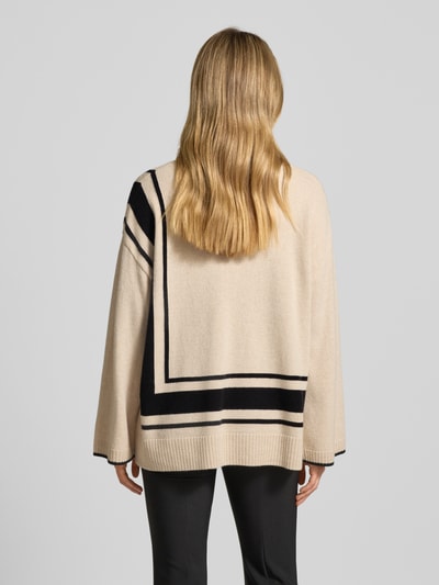 s.Oliver BLACK LABEL Loose Fit Strickpullover aus Woll-Mix Beige 5
