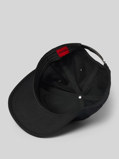 HUGO Basecap mit Label-Print Modell 'Marsel' Black 2