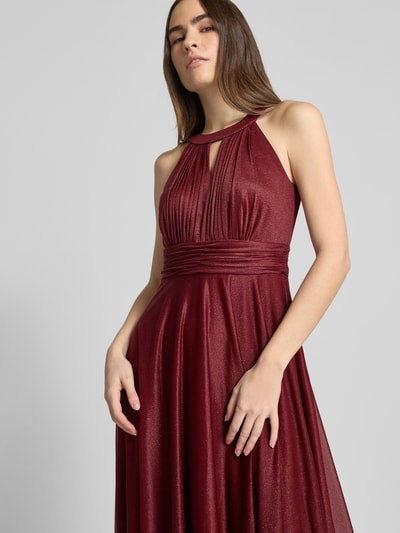 Jake*s Cocktail Abendkleid mit Raffungen Bordeaux 3