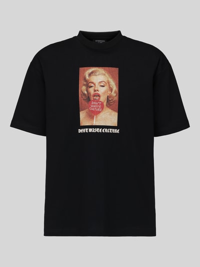 Don´t Waste Culture Regular Fit T-Shirt aus reiner Baumwolle Modell 'ARLOI' Black 2