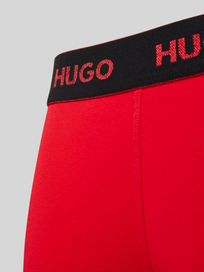 HUGO Trunks mit elastischem Label-Bund im 3er-Pack Rot 2