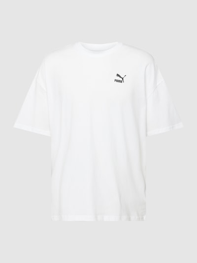 PUMA PERFORMANCE T-shirt o kroju oversized z nadrukiem z logo model ‘CLASSICS’ Biały 2