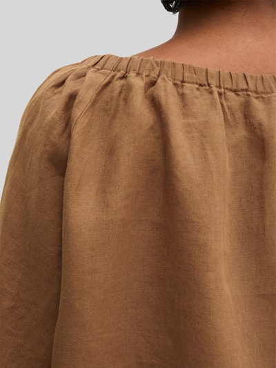 Marc O'Polo Regular Fit Bluse aus reinem Leinen mit Carmen-Ausschnitt Hazel 3