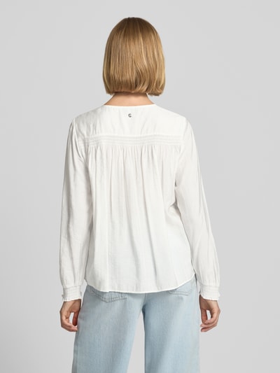 MOS MOSH Regular Fit Bluse aus Viskose-Mix Modell 'Atelier Senti' Weiss 5