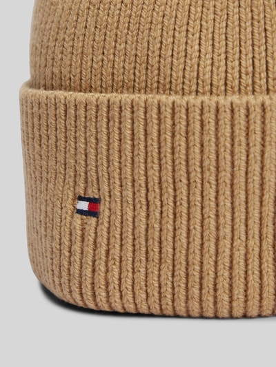 Tommy Hilfiger Mütze aus Baumwoll-Mix mit Woll-Anteil Beige 2
