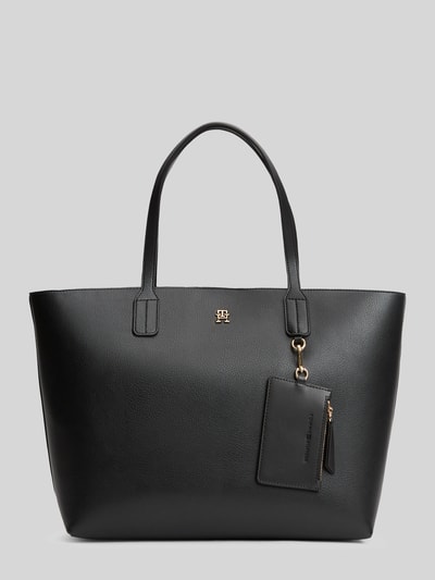 Tommy Hilfiger Shopper mit Reißverschlussfach und Anhänger für Kleinigkeiten Black 2