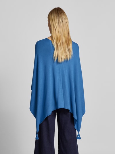 comma Poncho mit U-Boot-Ausschnitt Hellblau 5