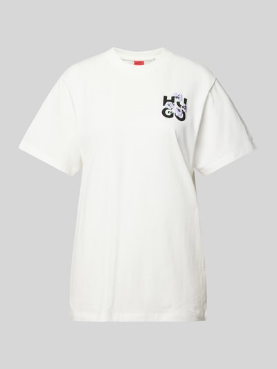 HUGO T-Shirt mit Logo-Print Offwhite 2