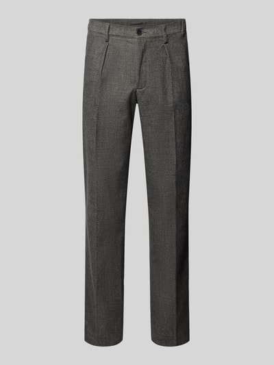 Profuomo Relaxed Fit Hose mit Bügelfalten Anthrazit 2