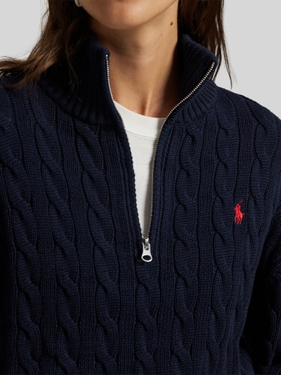 Polo Ralph Lauren Troyer o kroju relaxed fit z czystej bawełny Granatowy 3