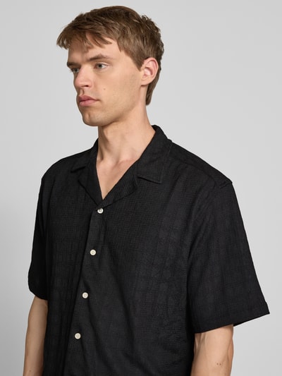 Redefined Rebel Regular Fit Freizeithemd mit Reverskragen Modell 'PAUL' Black 3