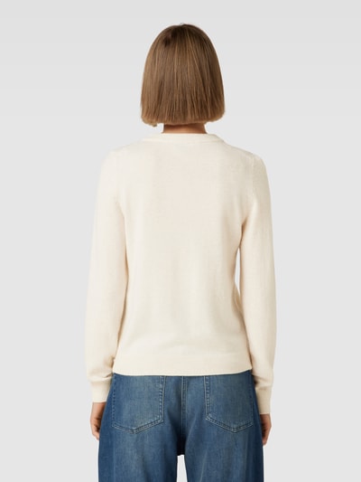 comma Gebreide pullover met ronde hals Beige gemêleerd - 5