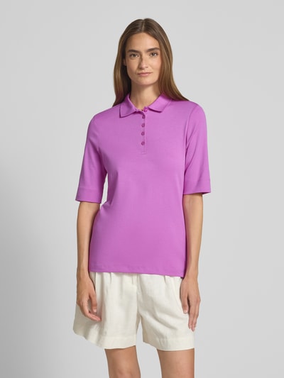 Christian Berg Woman Regular fit poloshirt met 1/2-mouwen Paars - 4