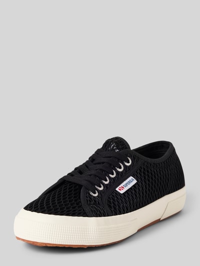 Superga Sneakersy z półprzezroczystego materiału Czarny 1
