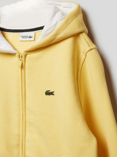 Lacoste Sweatjacke mit Label-Detail Hellgelb 2