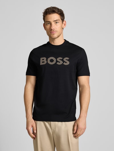 BOSS Regular Fit T-Shirt aus reiner Baumwolle Modell 'C-THOMPSON 41' Black 4