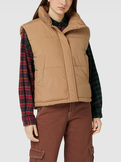 Tom Tailor Denim Bodywarmer met labeldetail Camel - 4