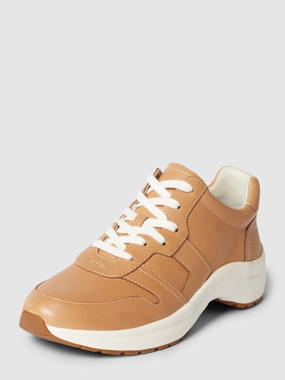 Lauren Ralph Lauren Sneakersy ze skóry model ‘Rylee’ Camel 2