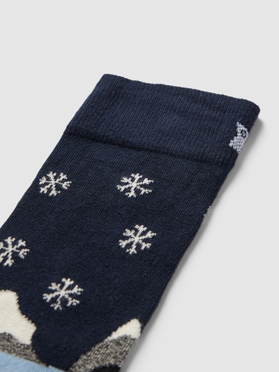 Happy Socks Sokken met motiefprint Donkerblauw - 2