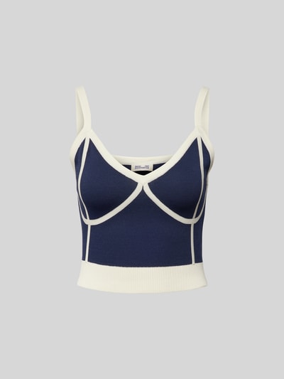 BAUM & PFERDGARTEN Crop Top aus Viskose-Mix Blau 2