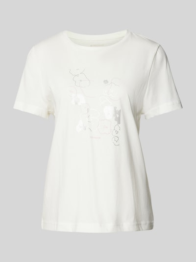 Tom Tailor T-Shirt mit Allover-Print Offwhite 2