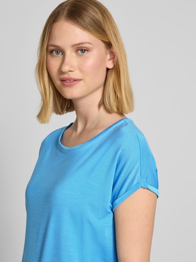 Vero Moda Loose Fit T-Shirt aus Lyocell-Mix Modell 'AVA' Blau 3