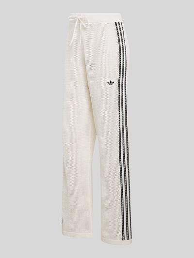 adidas Originals Regular Fit Trainingshose in Strickoptik Modell 'FIREBIRD' Offwhite 2