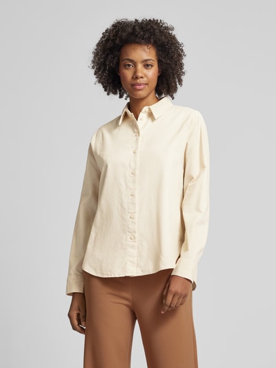 s.Oliver RED LABEL Corduroy blouse met lange mouwen Beige - 4