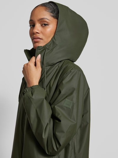 RAINS Parka mit Zweiwege-Reißverschluss Modell 'Lohja' Khaki 3