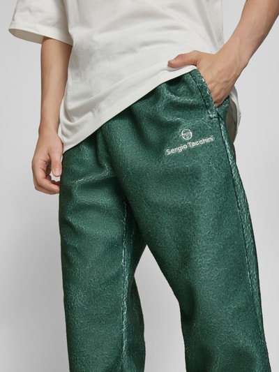 SERGIO TACCHINI Relaxed Fit Sweatpants mit Label-Stitching Modell 'COMO' Oliv 3