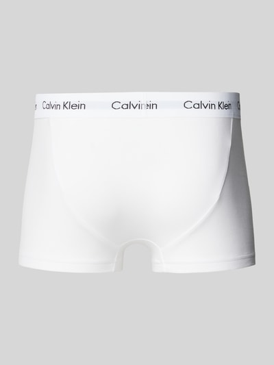 Calvin Klein Underwear Trunks aus Viskose mit Label-Bund im 3er-Pack Weiss 3