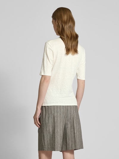 Weekend Max Mara T-Shirt mit V-Ausschnitt Modell 'OPZIONE' Weiss 5