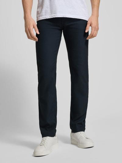 Pierre Cardin Slim fit stoffen broek met viscose, model 'Lyon' Marineblauw - 4