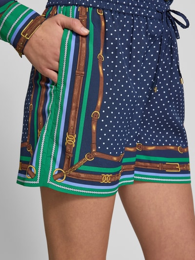Lauren Ralph Lauren Szorty o kroju regular fit z wzorem na całej powierzchni Niebieski 3