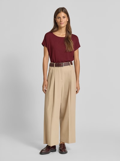 s.Oliver RED LABEL Loose fit T-shirt van viscosemix Bordeaux - 1