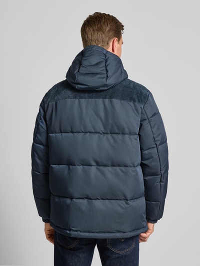 Calvin Klein Jeans Puffer Jacket mit verdecktem Reißverschluss und Label-Stitching Dunkelblau 5