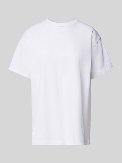 AIMN T-Shirt mit Label-Stitching Modell 'Boyfriend' Weiss 2