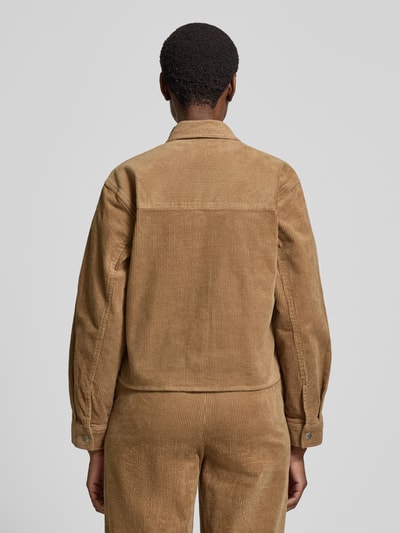 MSCH Copenhagen Hemdbluse mit Druckknopfleiste Modell 'Arcelle' Cognac 5