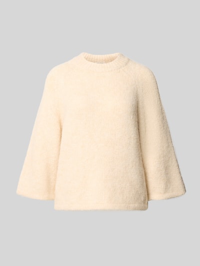 FREE/QUENT Gebreide pullover met ribboorden Offwhite gemêleerd - 2