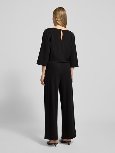 OPUS Jumpsuit mit Wasserfall-Ausschnitt und Eingrifftaschen Black 5