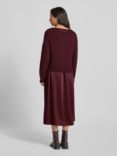 ROBE LÉGÈRE Midikleid im Double-Layer-Look Bordeaux 5