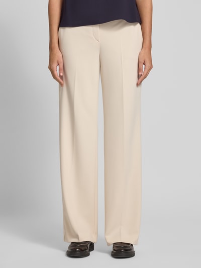 Stehmann Broek met persplooien model 'Hillda' Offwhite - 4