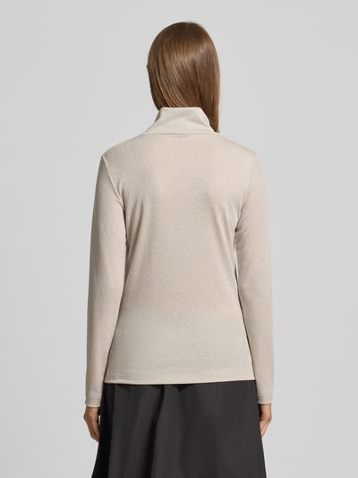 Marc Cain Shirt met lange mouwen en opstaande kraag Zand - 5