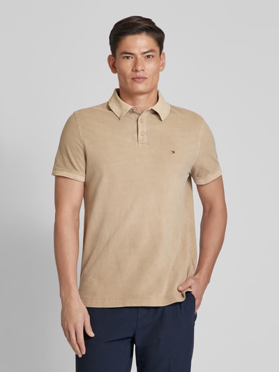 Tommy Hilfiger Regular fit poloshirt met polokraag Beige - 4