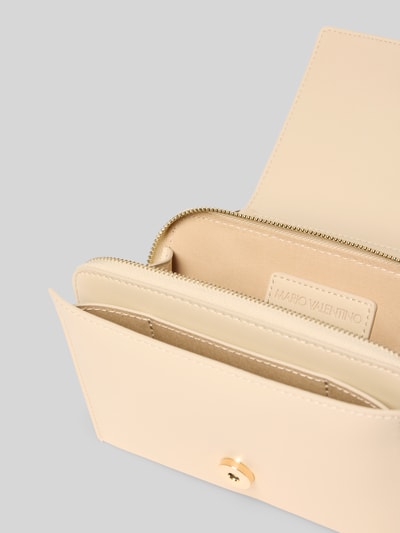 VALENTINO BAGS Handtas met labelapplicatie, model 'EMBER' Ecru - 4