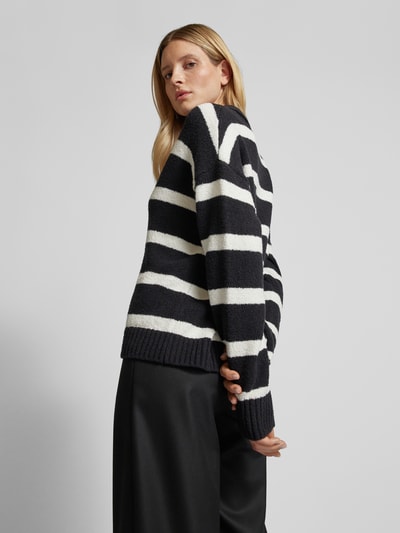 P&C* curated by Anouk Yve Gebreide pullover met streepmotief - capsulegarderobe Zwart - 5