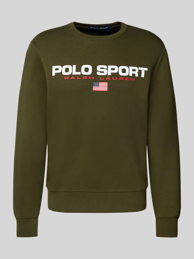 Polo Ralph Lauren Sweatshirt met labelprint Olijfgroen - 2