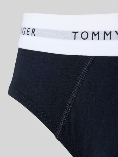 Tommy Hilfiger Figi z mieszanki bawełny w zestawie 3 szt. Czarny 2