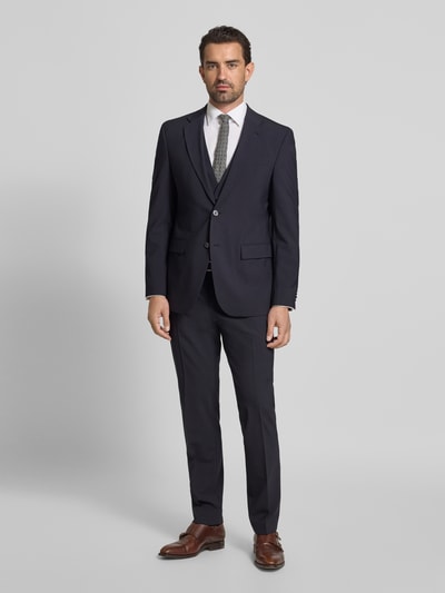 BOSS Regular Fit Anzugweste aus Schurwoll-Mix Blau 1